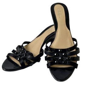 Cole Haan Nike Air Black Studded Heels, Size 9